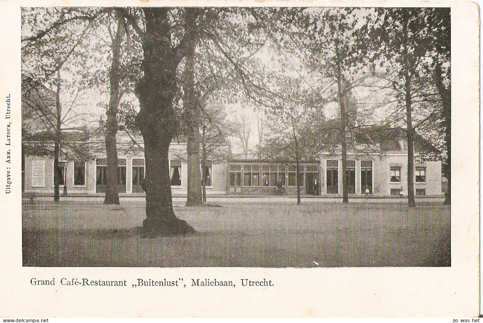 Utrecht, Grand Café-Restaurant "Buitenlust", Maliebaan - Utrecht