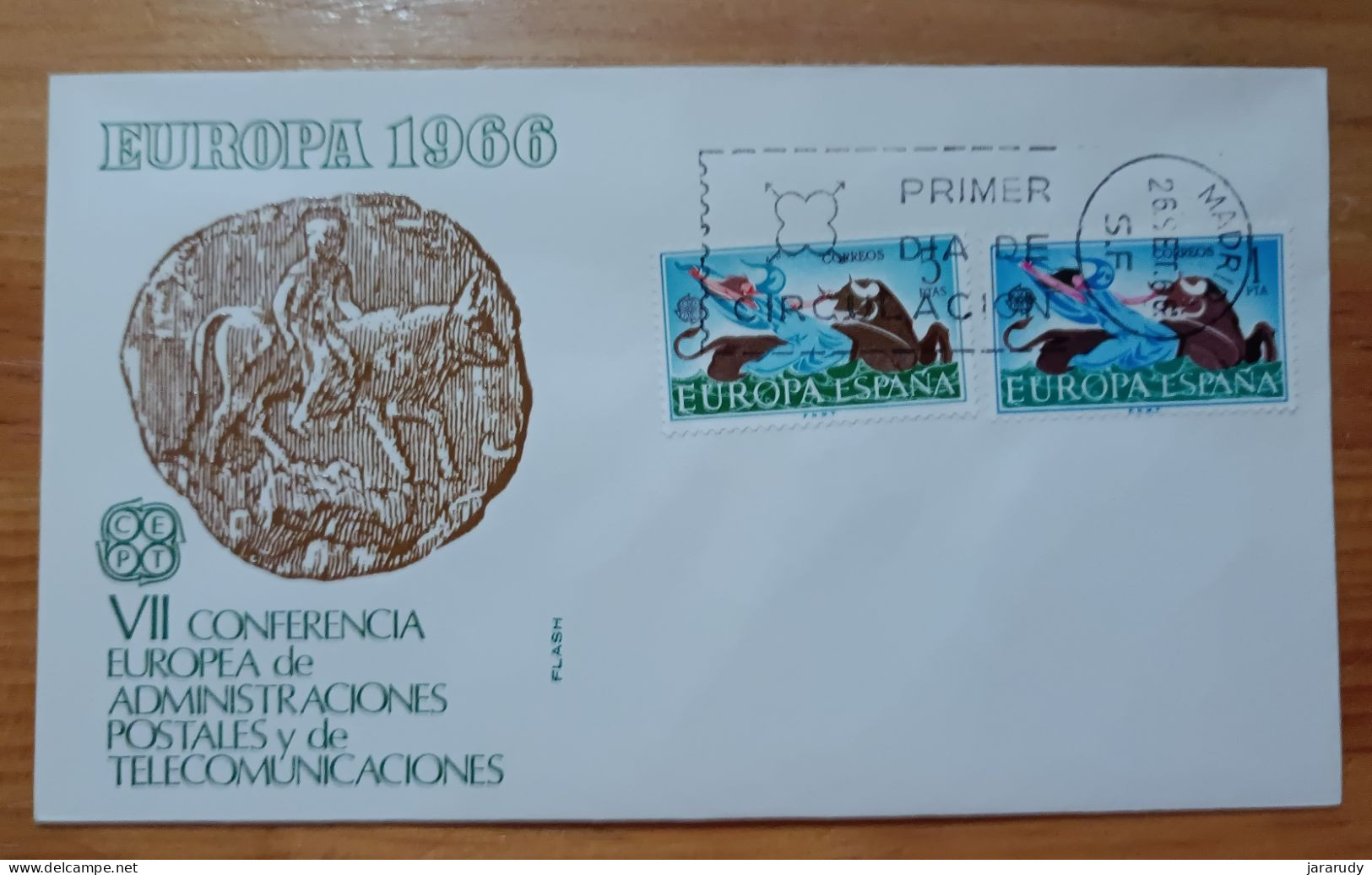 ESPAÑA EUROPA CEPT 1966 FDC/SPD MNH - FDC