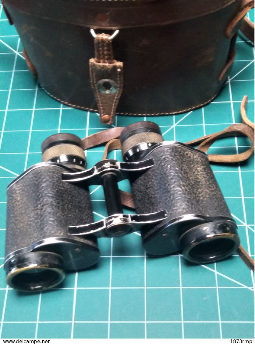 JUMELLES BBT KRAUS PARIS 8 X30, WW2 FRANCE 40, COMPLETES - Optics