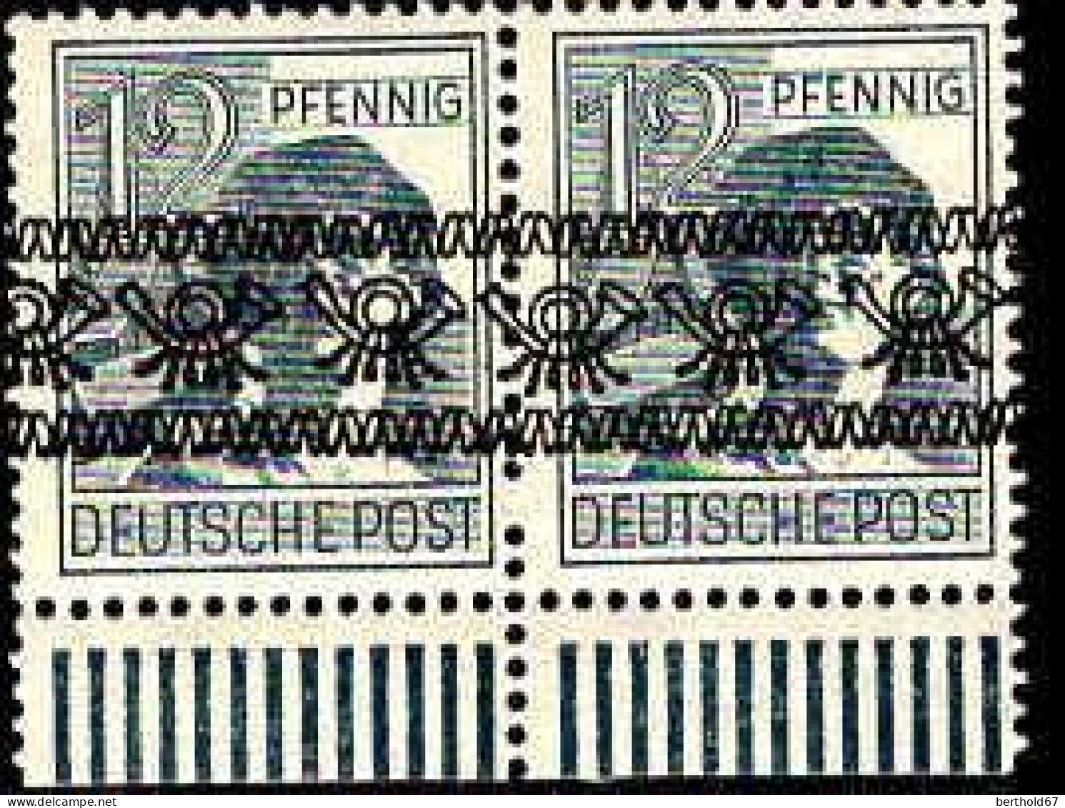 Allemagne Zone Anglo-Américaine Poste N** Yv:25II Mi:40I Homme Au Marteau Bord De Feuille Paire - Andere & Zonder Classificatie