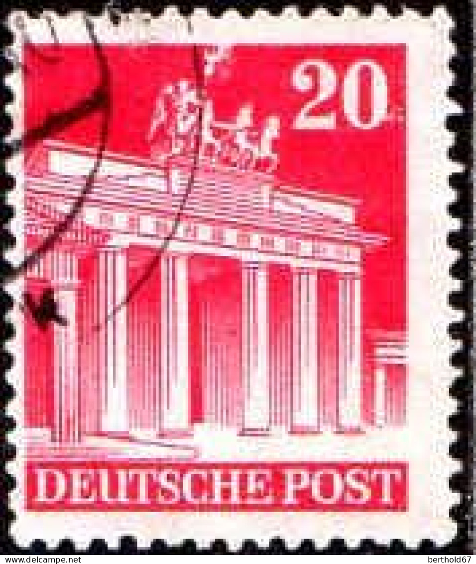Allemagne Z.Anglo-Américaine Poste Obl Yv:52A Mi:85wg Berlin Porte De Bandenburg (Beau Cachet Rond) - Andere & Zonder Classificatie