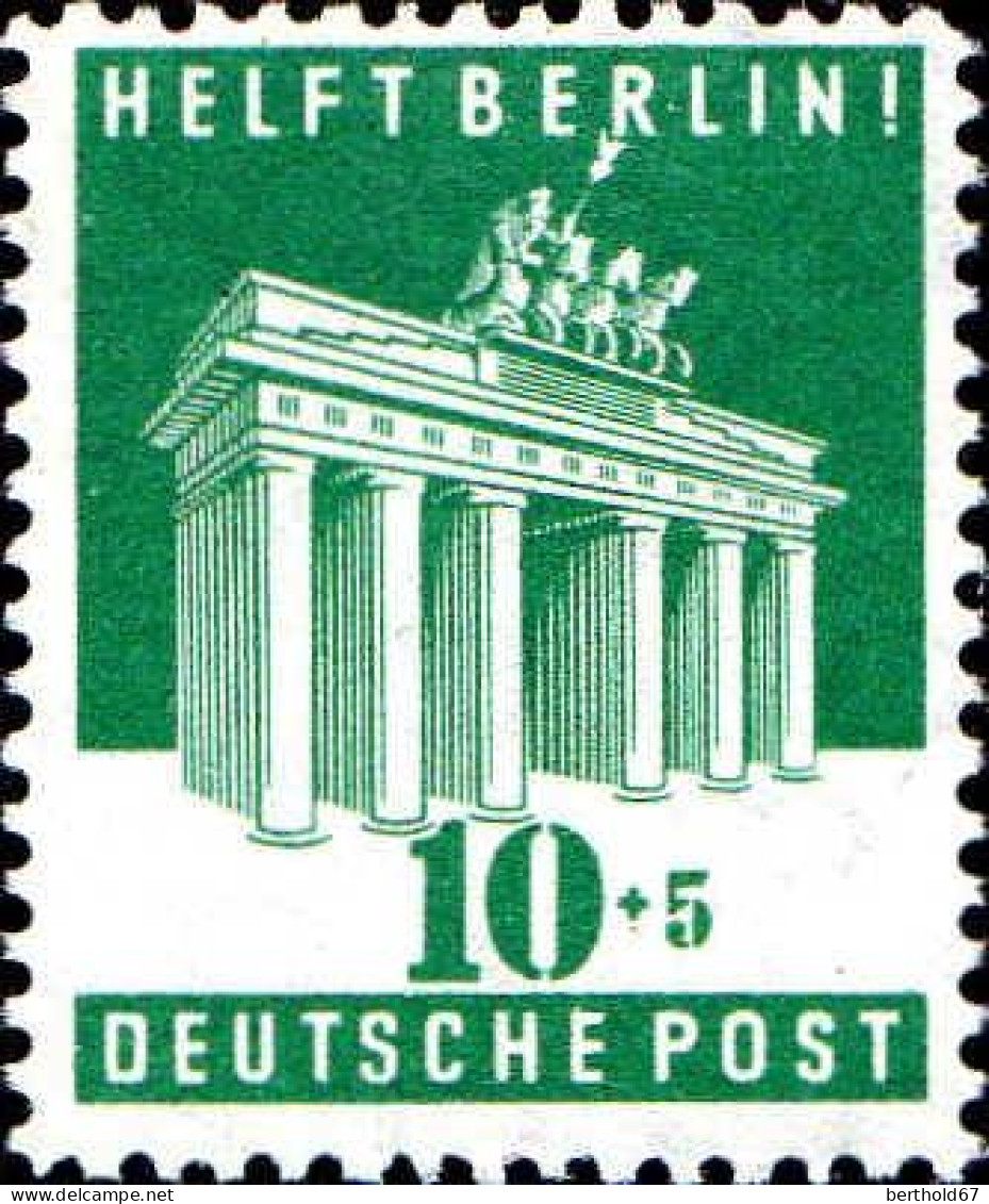 Allemagne Z.Anglo-Américaine Poste N** Yv:69 Mi:101 Helft Berlin Porte De Brandenburg - Andere & Zonder Classificatie