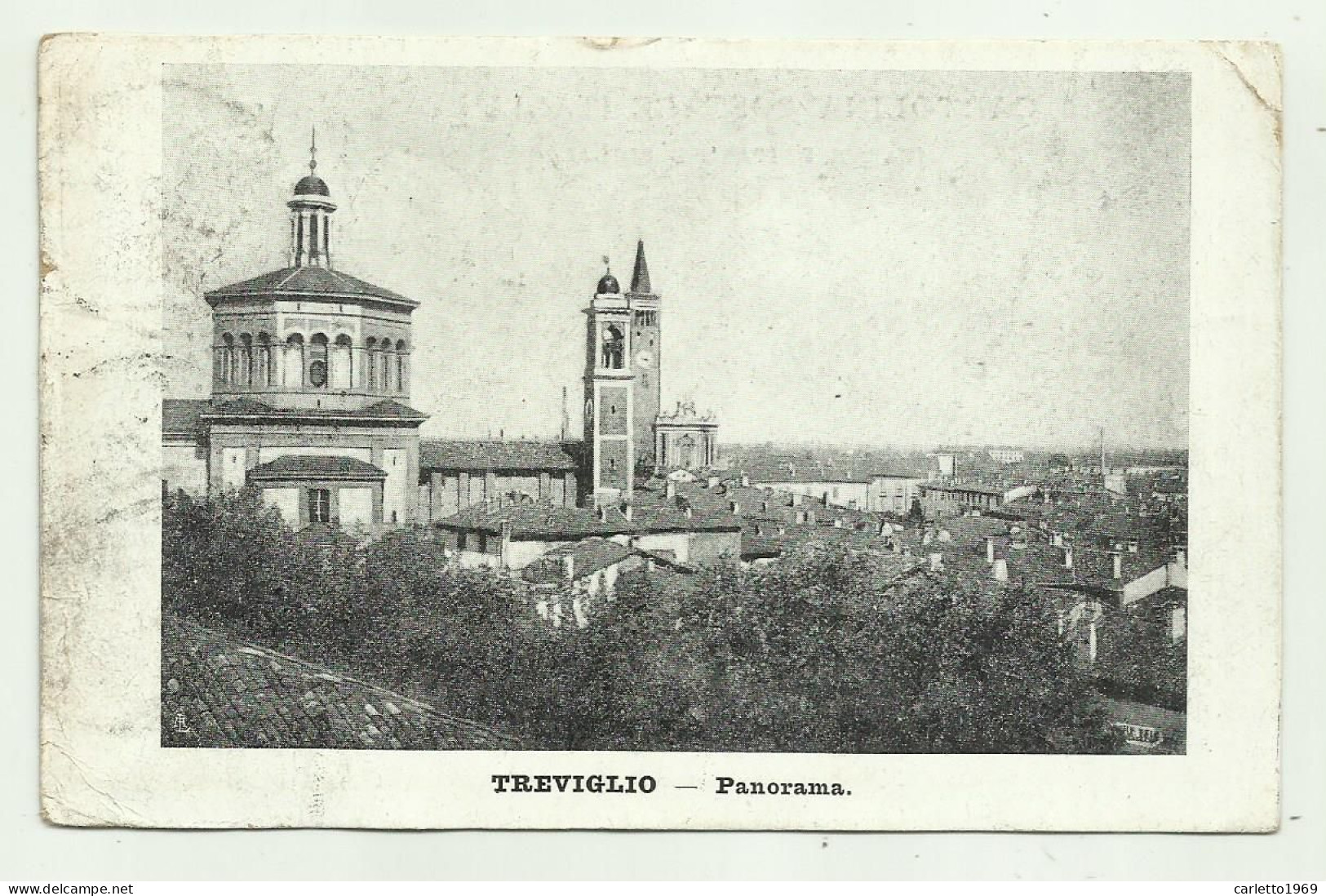 TREVIGLIO PANORAMA - VIAGGIATA FP - Bergamo