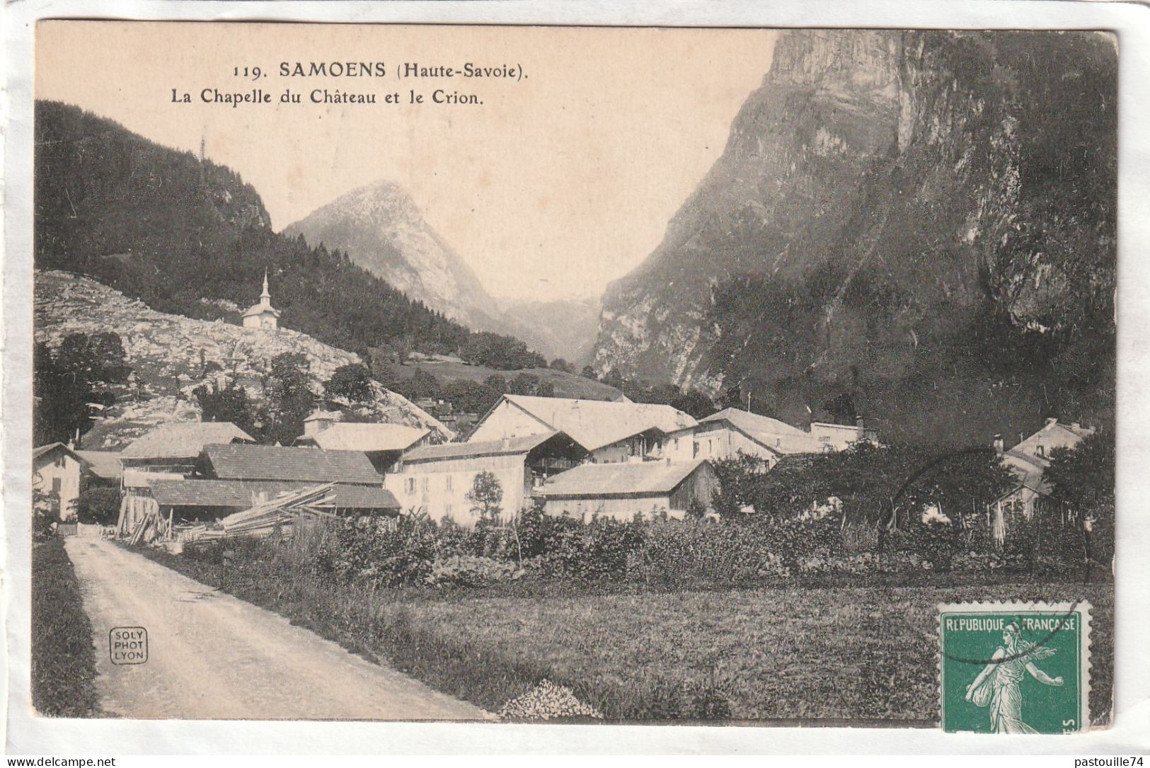 CPA :  14 X 9  -  SAMOËNS  -  La  Chapelle  Du  Château  Et  Le  Criou - Samoëns