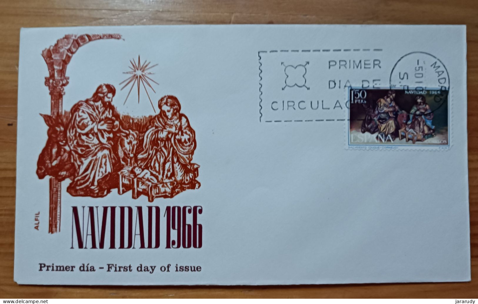 ESPAÑA NAVIDAD 1966 FDC/SPD MNH - FDC