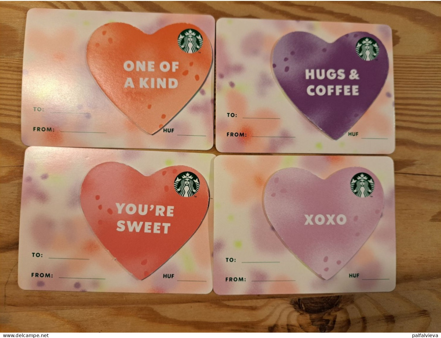 Starbucks Gift Card Set Hungary 2023 Valentine's Day - Gift Cards