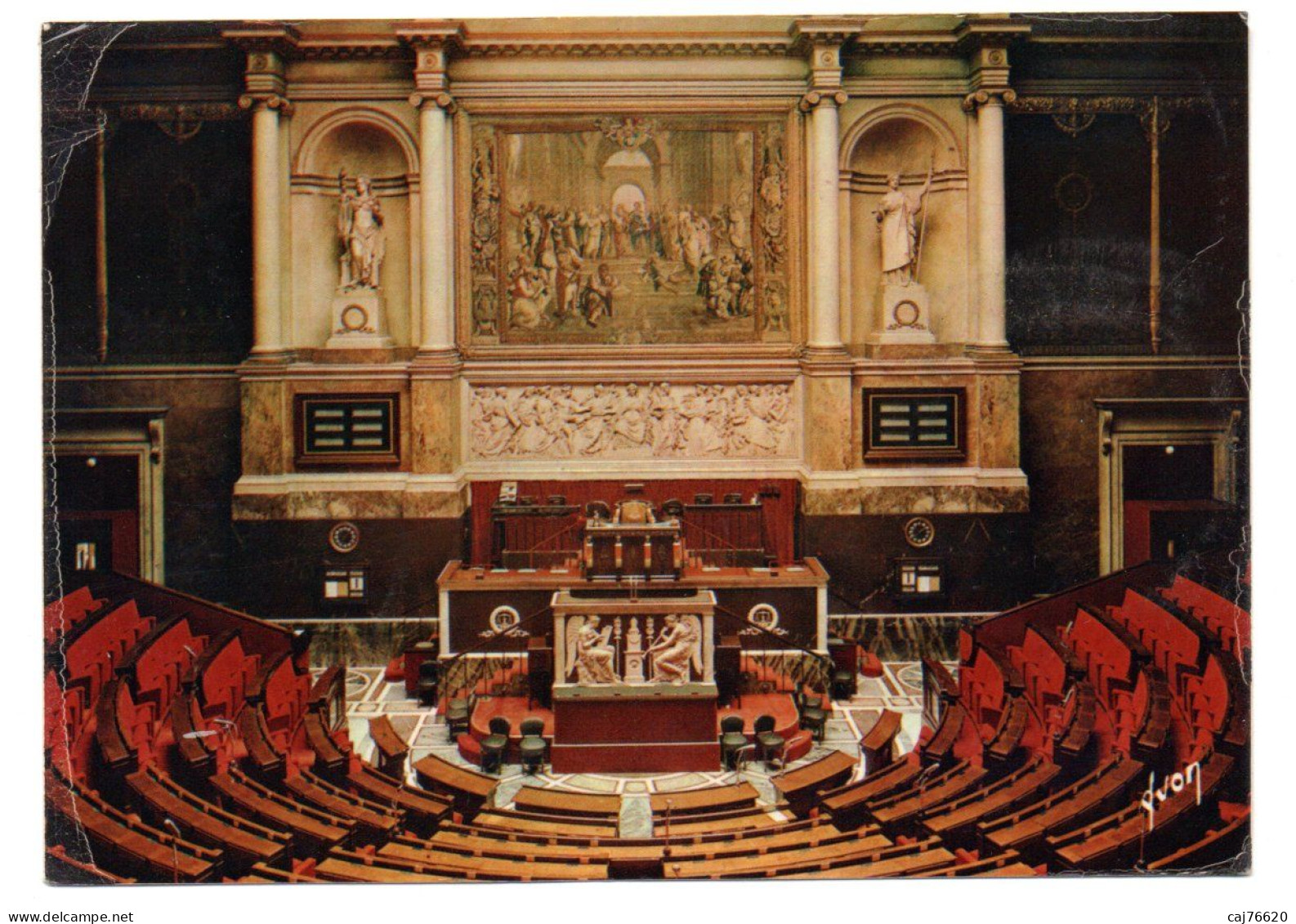 Paris ,assemblée Nationale ,le Palais Bourbon ,la Salle Des Séances - Andere Monumenten, Gebouwen