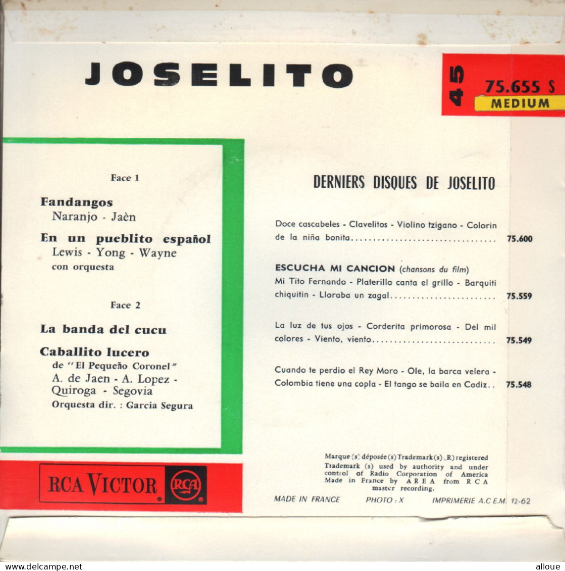 JOSELITO - FR EP FANDANGOS + 3 - Other - French Music