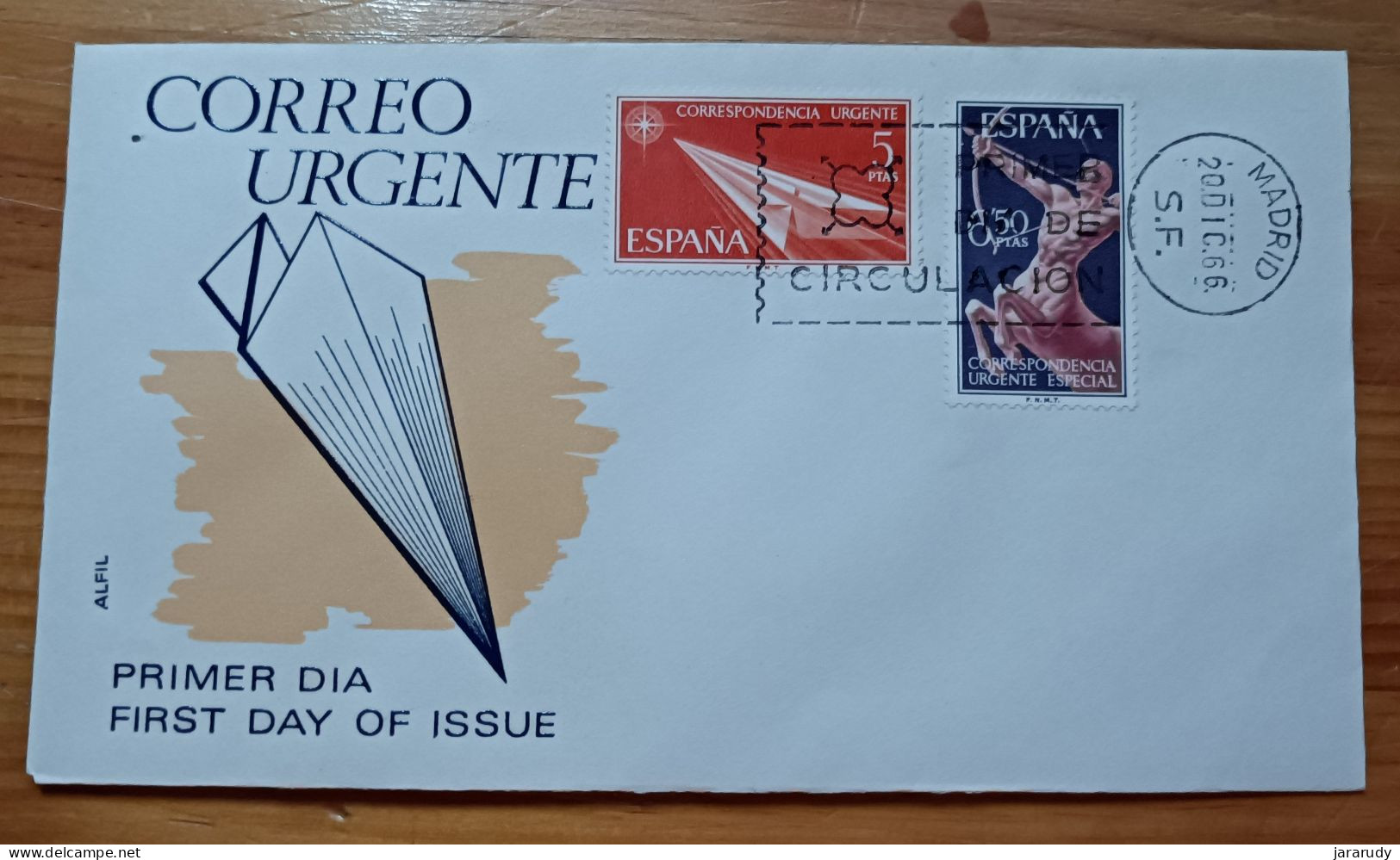 ESPAÑA CORREO 1966 FDC/SPD MNH - FDC