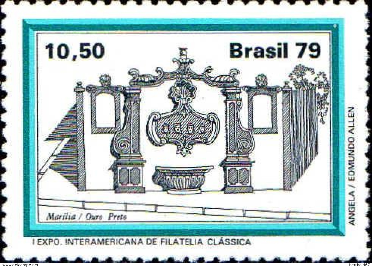 Brésil Poste N** Yv:1389/1391 Exposition Philatélique Brasilia 79 - Unused Stamps