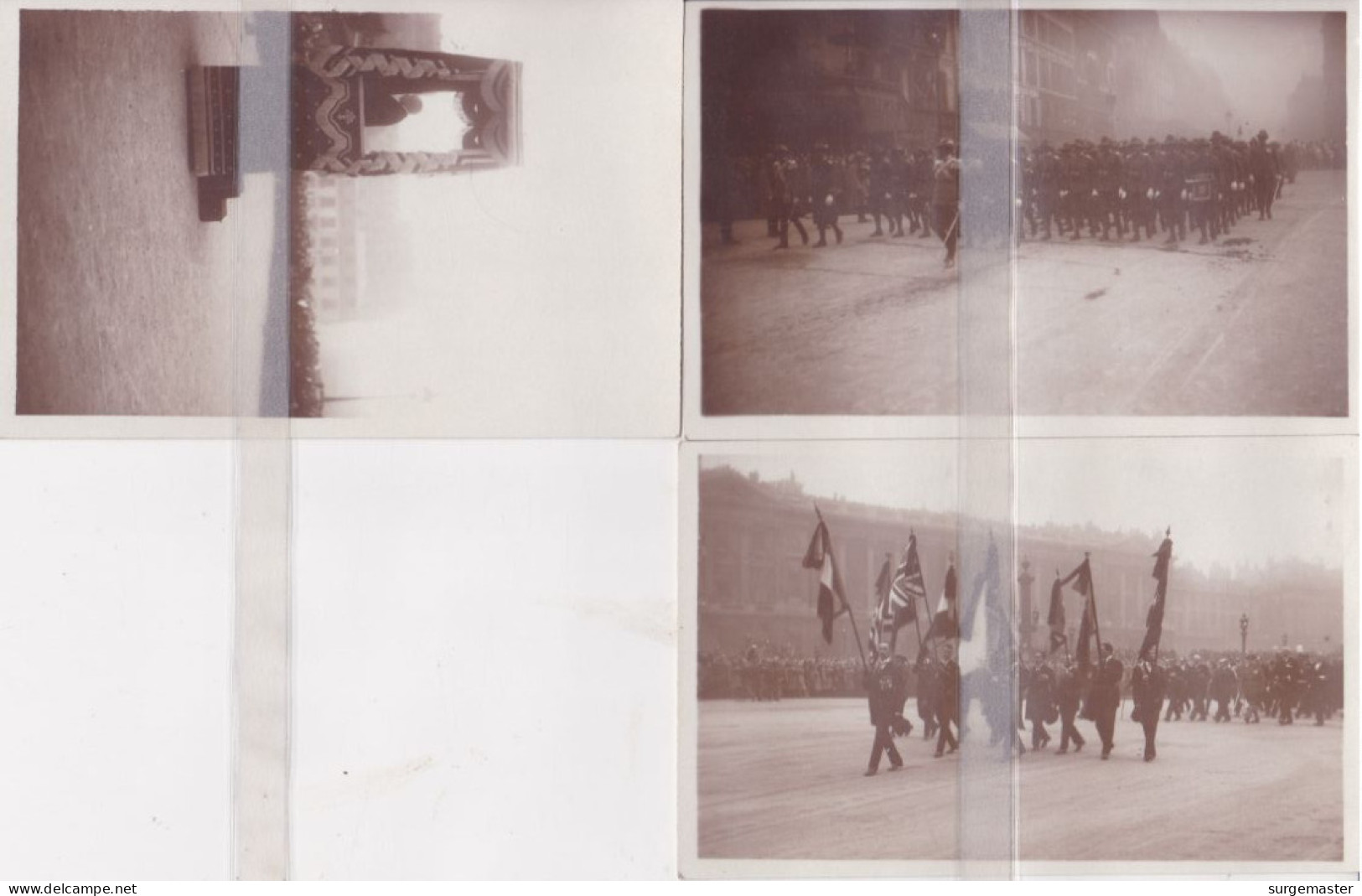 LOT DE 12 CPA PHOTO FUNERAILLES DU MARECHAL FOCH 25 MARS 1929 - Hommes Politiques & Militaires