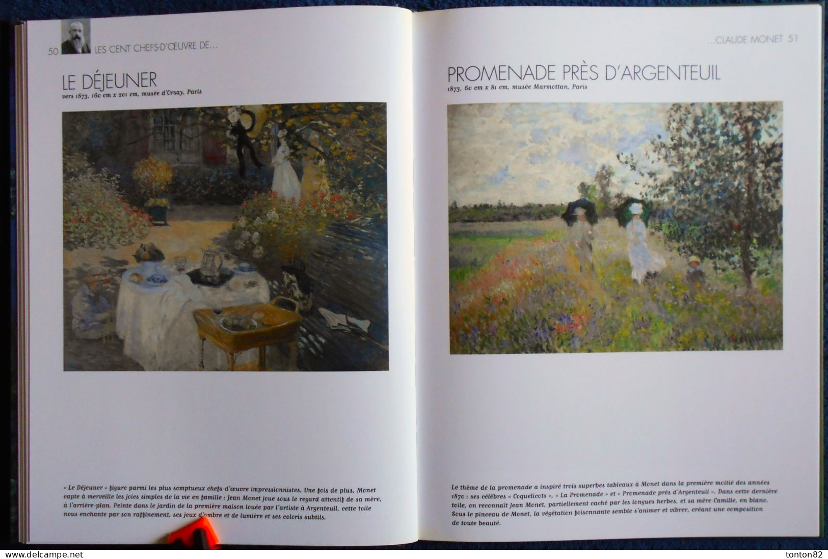 Les Cent Chefs-d'œuvre de CLAUDE MONET - La nature comme atelier - Éditions Atlas - ( 2009 ) .