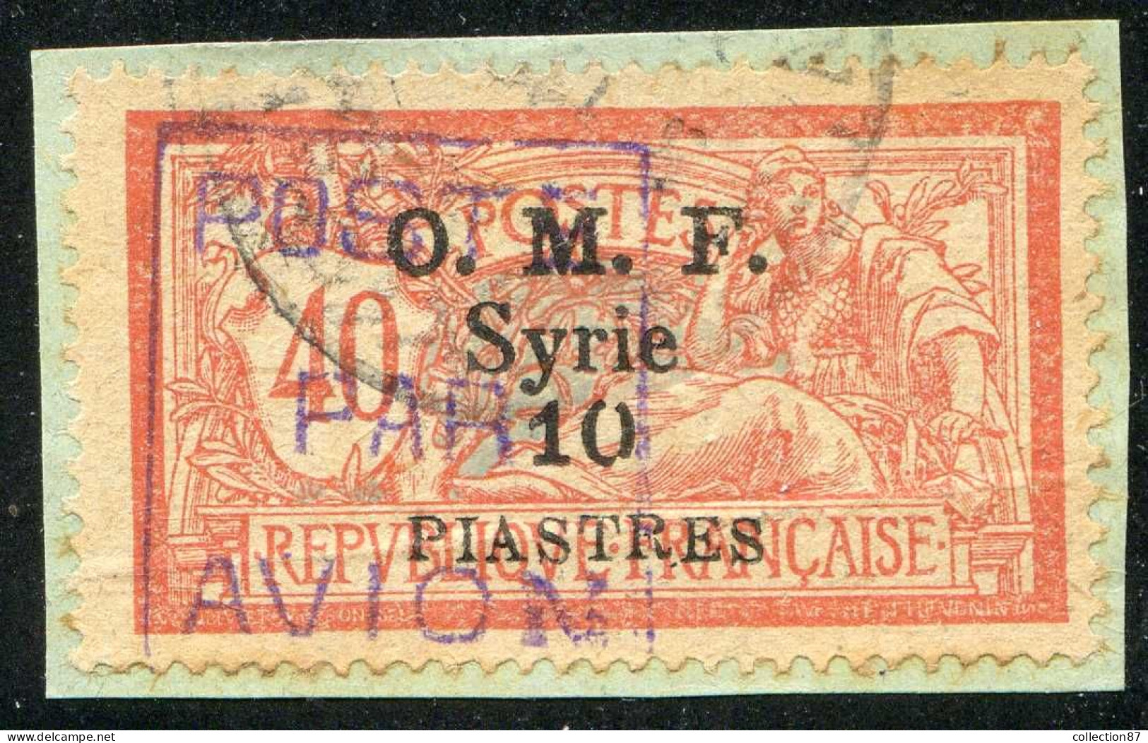 REF 086 > SYRIE < PA N° 3 Ø Sur Fragment < Oblitéré < Ø Used > Poste Aérienne - Aéro - Air Mail - Poste Aérienne