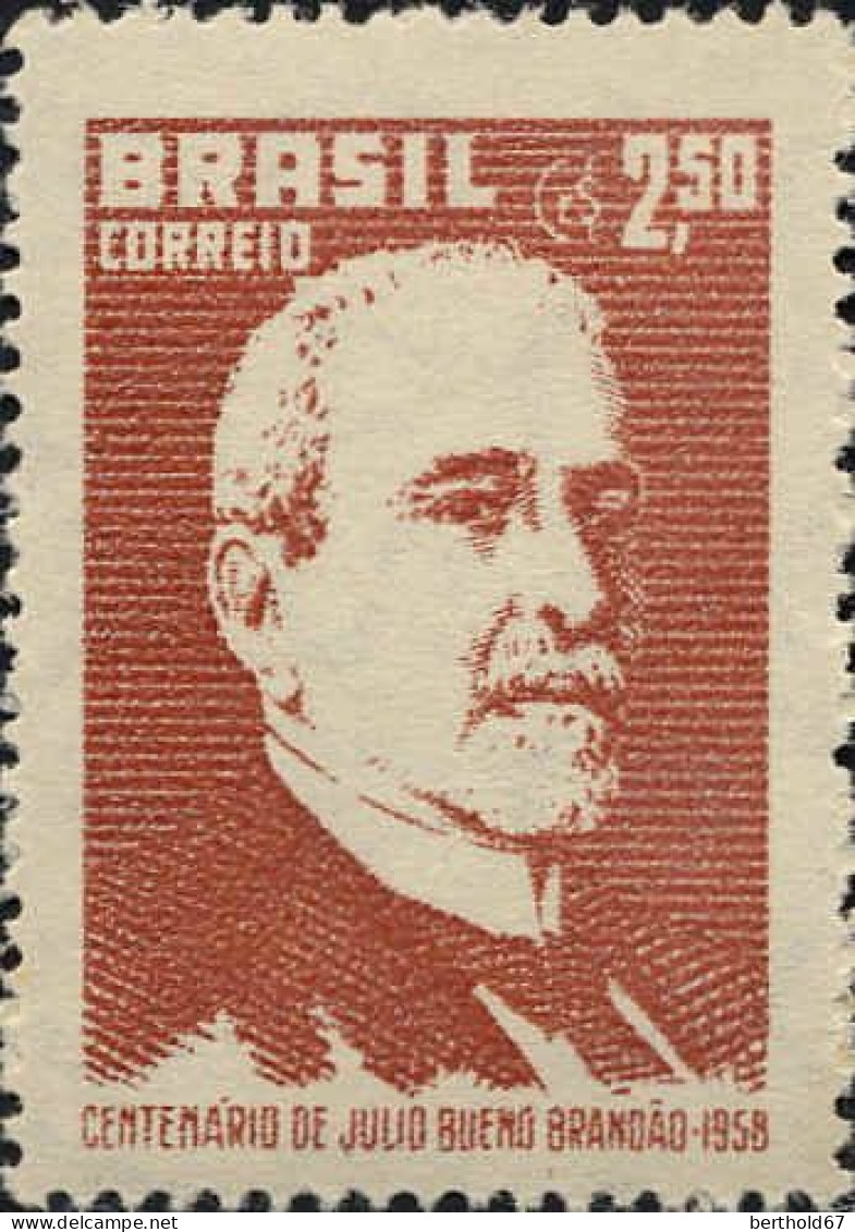 Brésil Poste N** Yv: 657 Mi:940 Julio Bueno Brandao Politicien - Unused Stamps