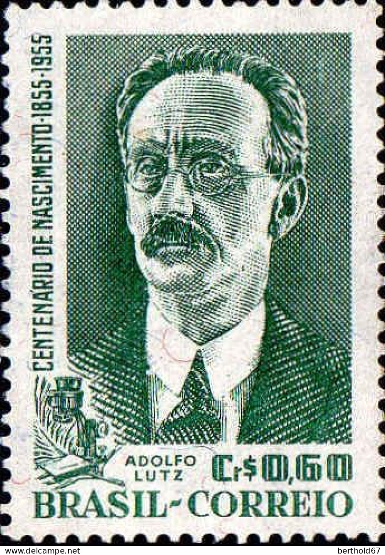 Brésil Poste N* Yv: 613 Mi:886 Adolfo Lutz Naturaliste (sans Gomme) - Unused Stamps