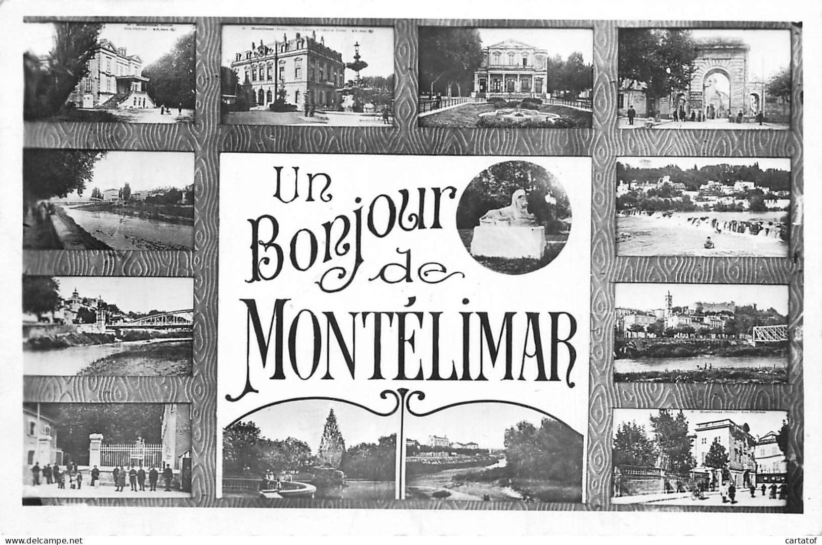 Un Bonjour De MONTELIMAR ; Cp MULTIVUES - Montelimar