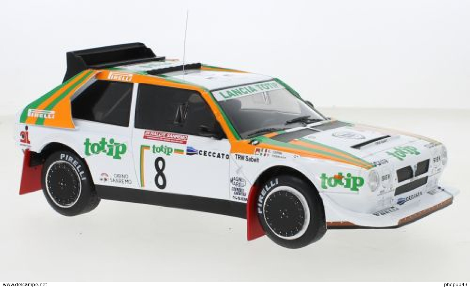 Lancia Delta S4 - Totip - Rally San Remo 1986 #8 - Dany Cerrato/G. Cerri - Ixo (1:18) - Ixo