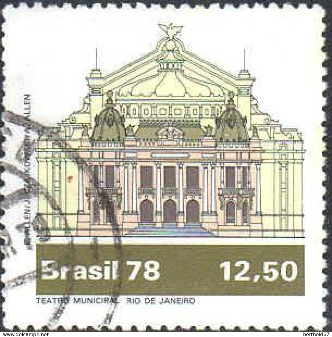 Brésil Poste Obl Yv:1352 Mi:1694 Teatro Municipal Rio De Janeiro (Beau Cachet Rond) - Gebraucht