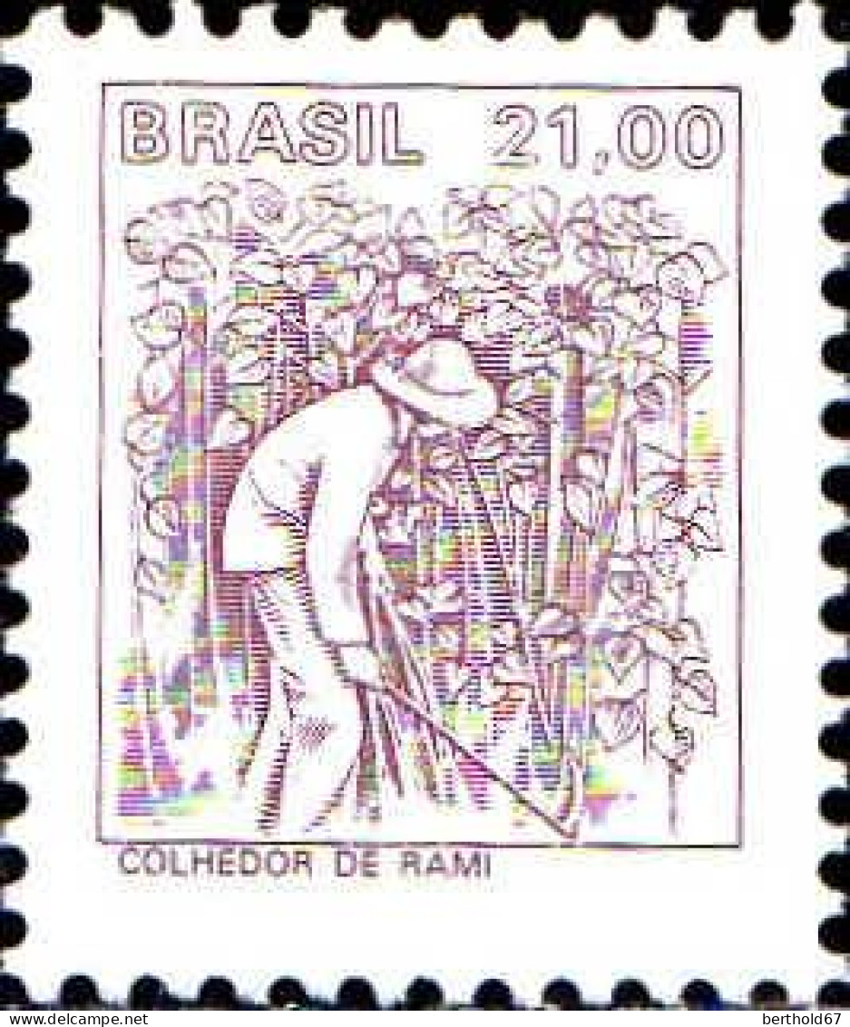 Brésil Poste N** Yv:1368/1369 Travail National - Unused Stamps