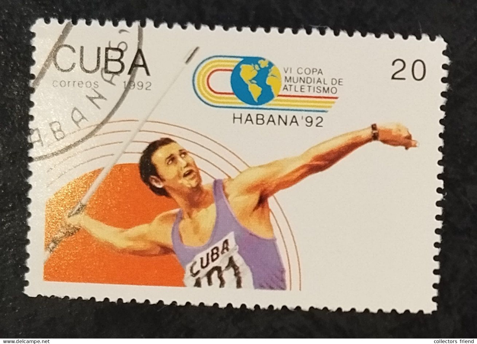 Cuba Kuba - 1992 - ATHLETICS ATHLETIEK ATHLETIK ATHLÉTISME ATLETICA - Used - Schieten (Wapens)