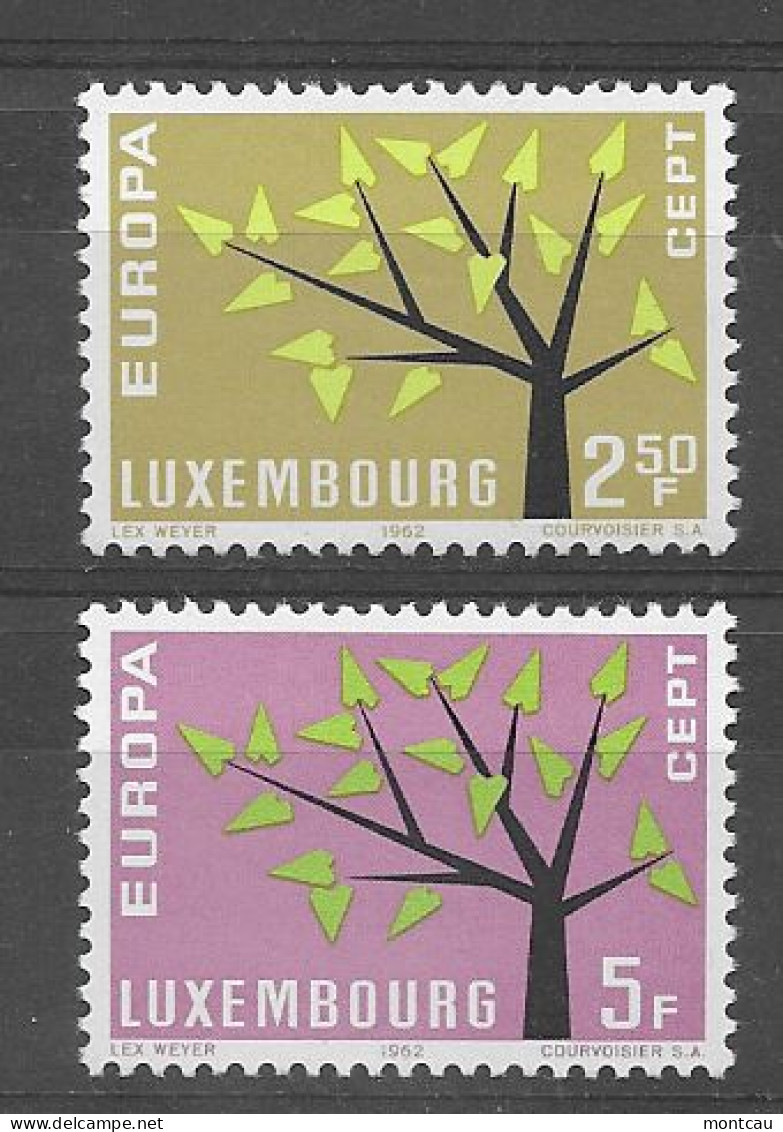 Luxembourg 1962.  Europa Mi 657-58  (**) - 1962