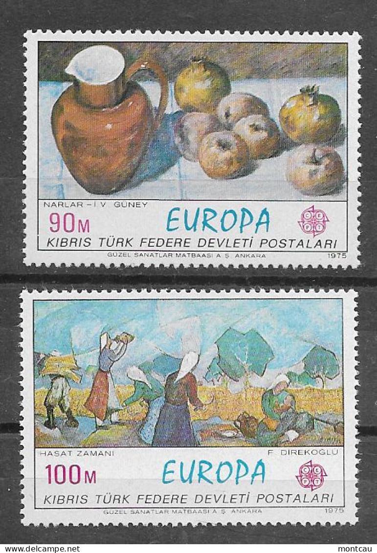 Cyprus Tur 1975.  Europa Mi 14-15  (**) - 1975