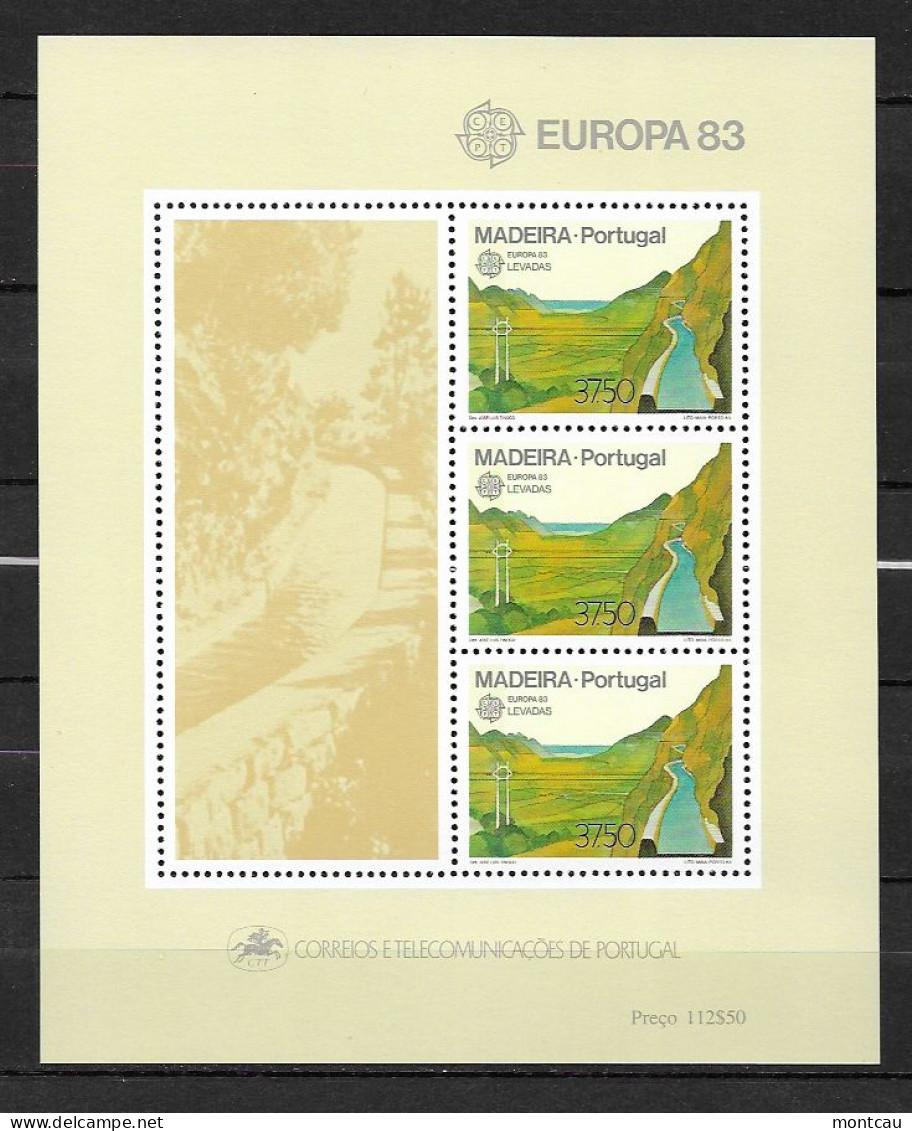 Madeira 1983.  Europa Mi BL4  (**) - 1983