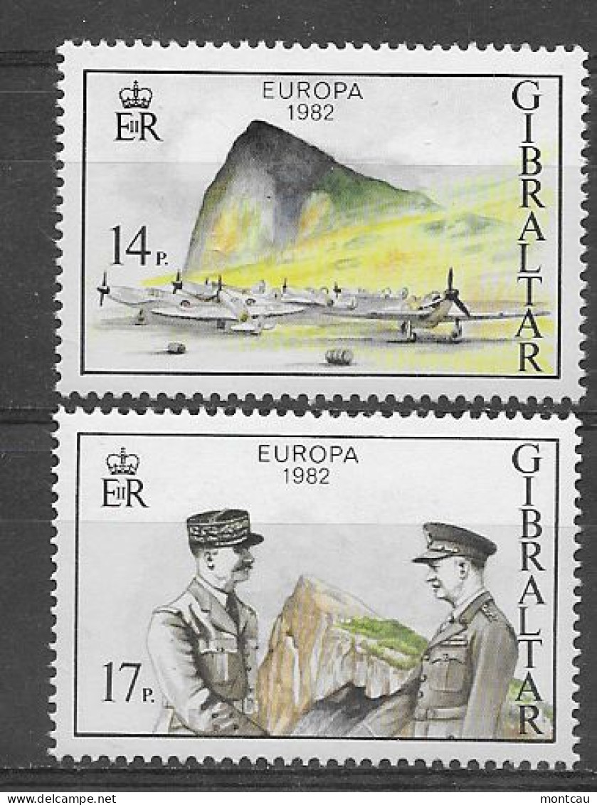 Gibraltar 1982.  Europa Mi 451-52  (**) - Gibraltar