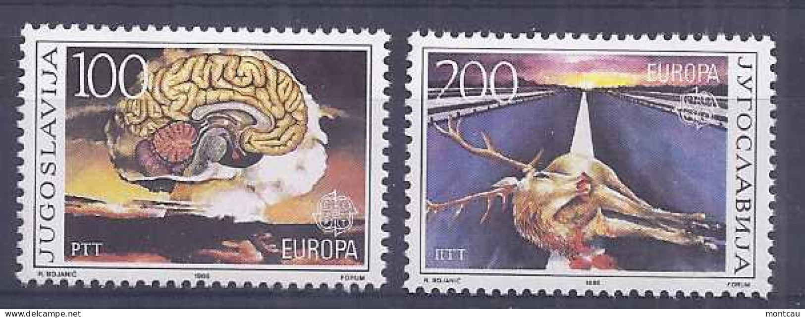 Europa 1986 - Jugoslavija Mi 2156-57 (**) - 1986