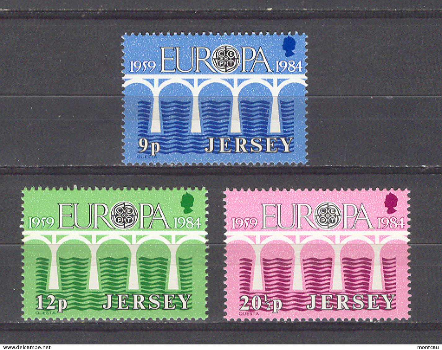 Europa 1984. Jersey Mi 320-22 Sc 326-28 Yv 314-16 (**) - 1984