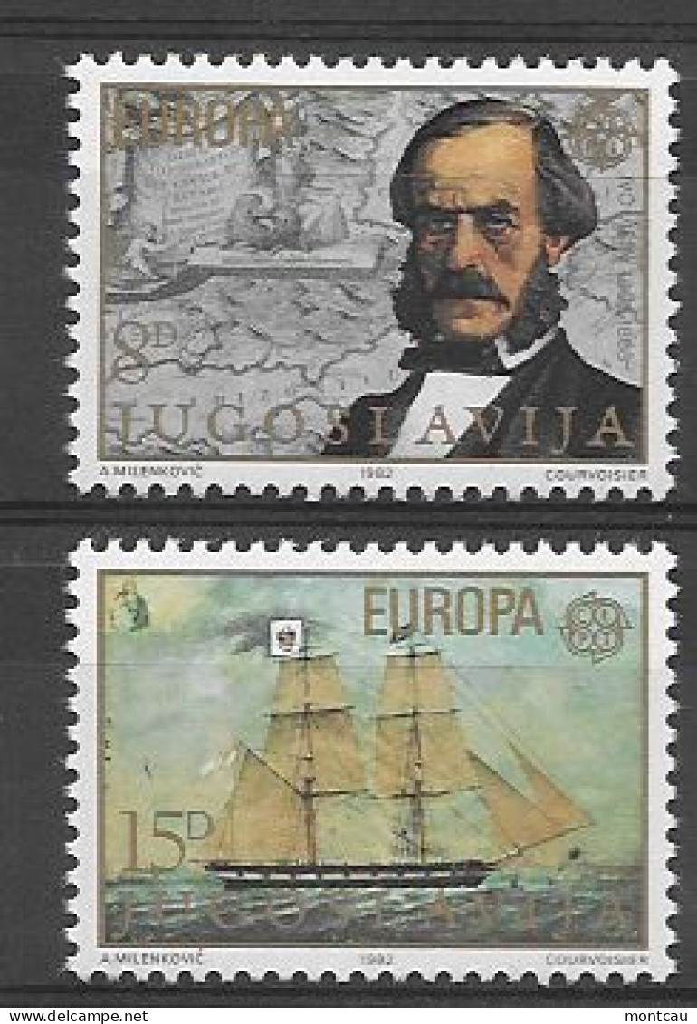 Yogoslavia 1982.  Europa Mi 1919-20  (**) - 1982