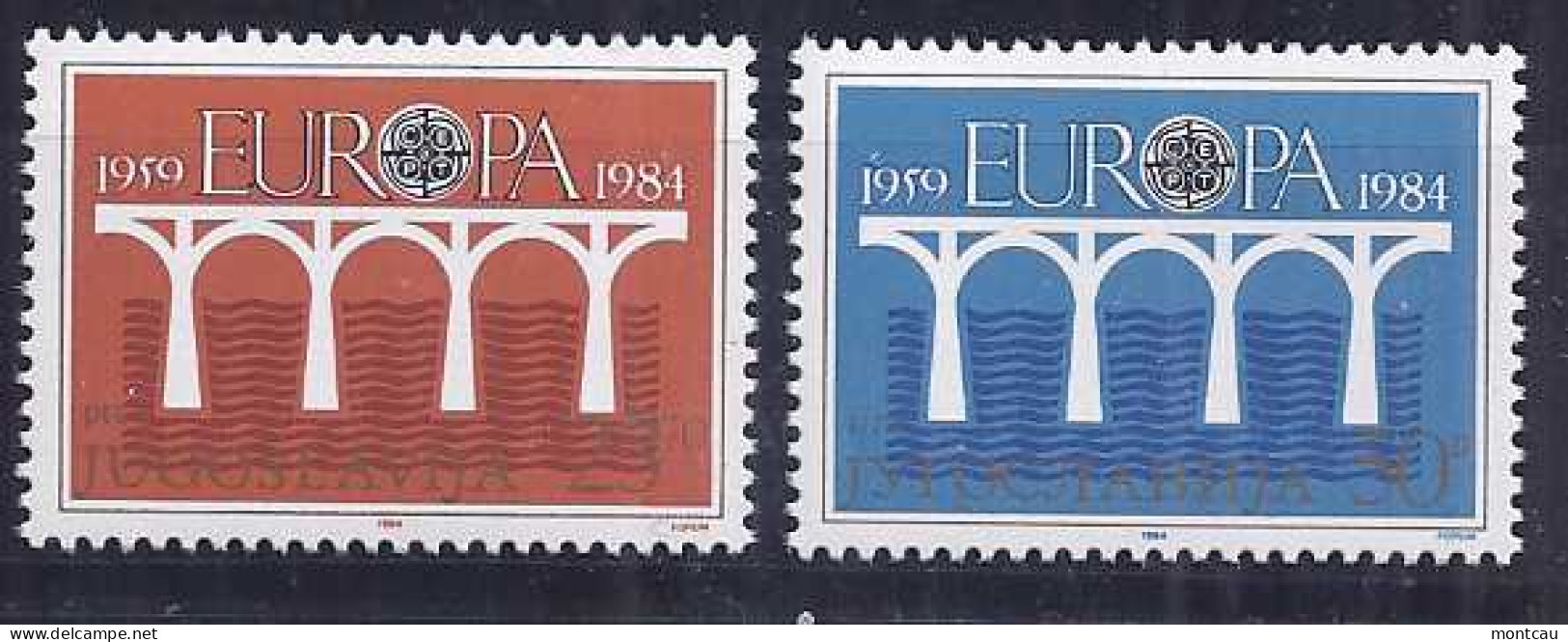 Europa 1984. Jugoslavia Mi 2046-47 Sc 1678-79 Yv 1925-26 (**) - 1984