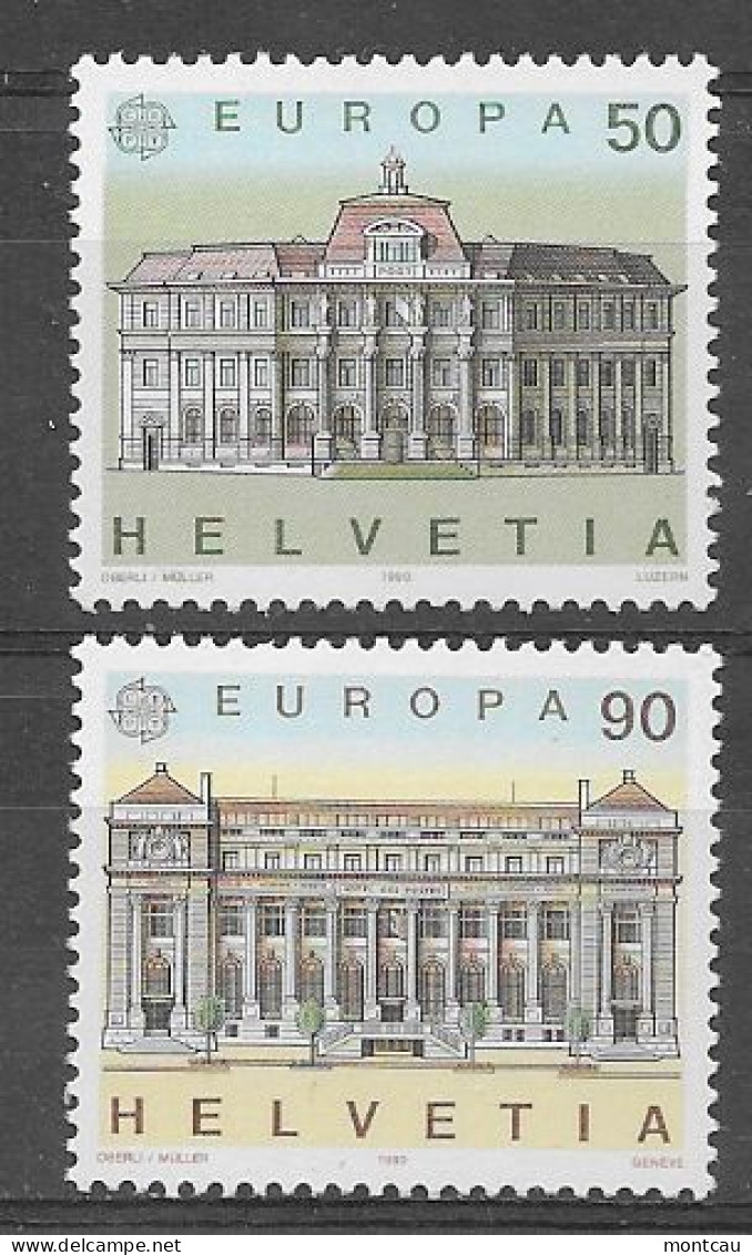 Suiza 1990.  Europa Mi 1415-16  (**) - 1990