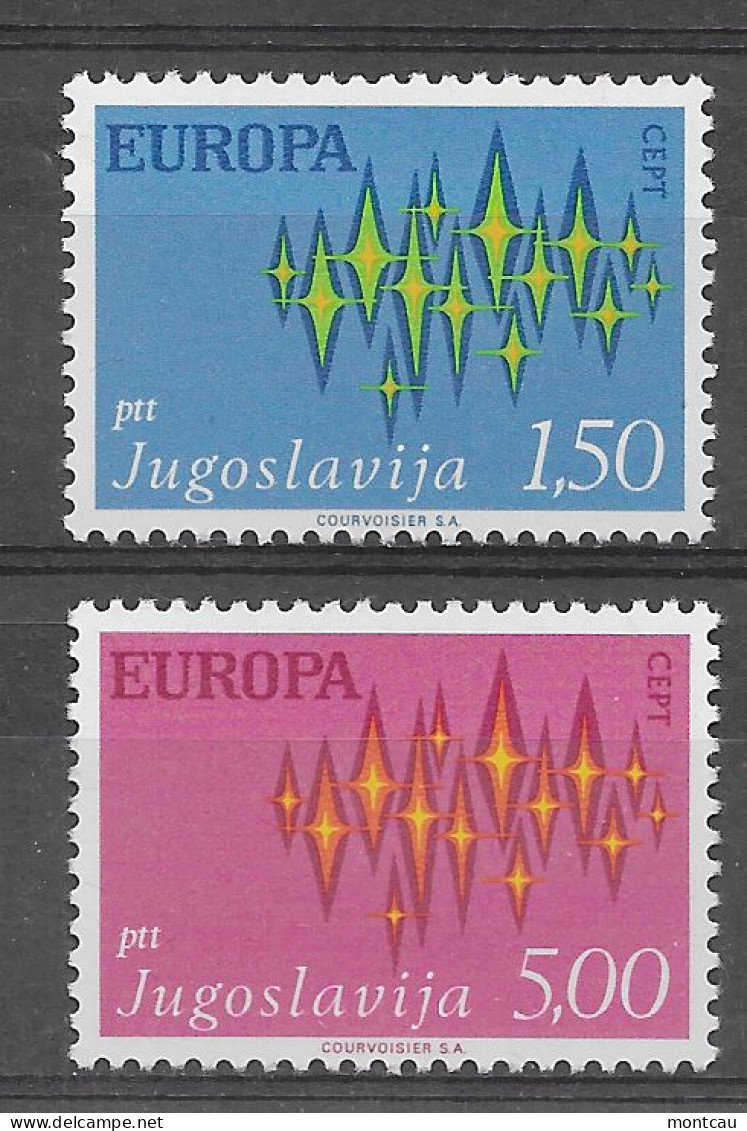 Yugoslavia 1972.  Europa Mi 1457-58  (**) - 1972