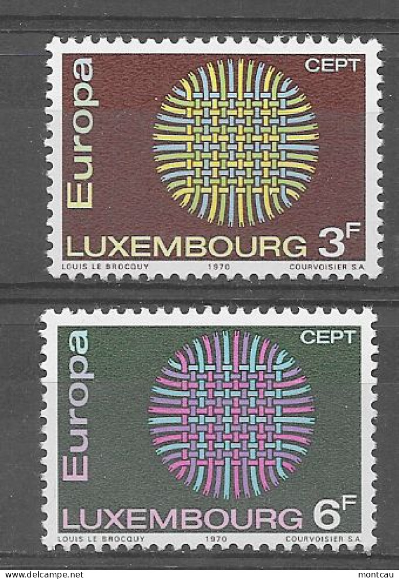 Luxembourg 1970.  Europa Mi 807-08  (**) - 1970