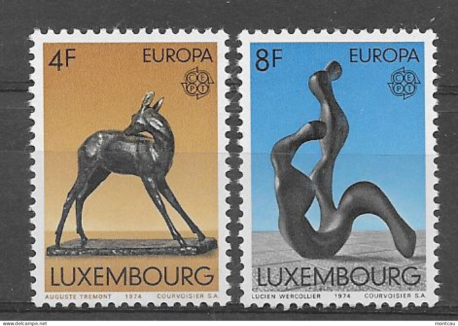 Luxembourg 1974.  Europa Mi 882-83  (**) - 1974