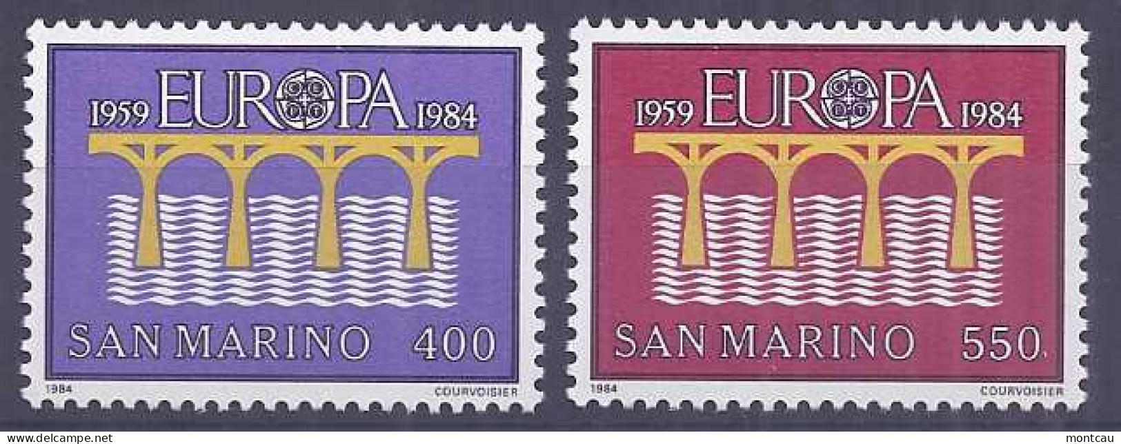 Europa 1984. San Marino Mi 1294-95 Sc 1065-66 Yv 109 ** - 1984