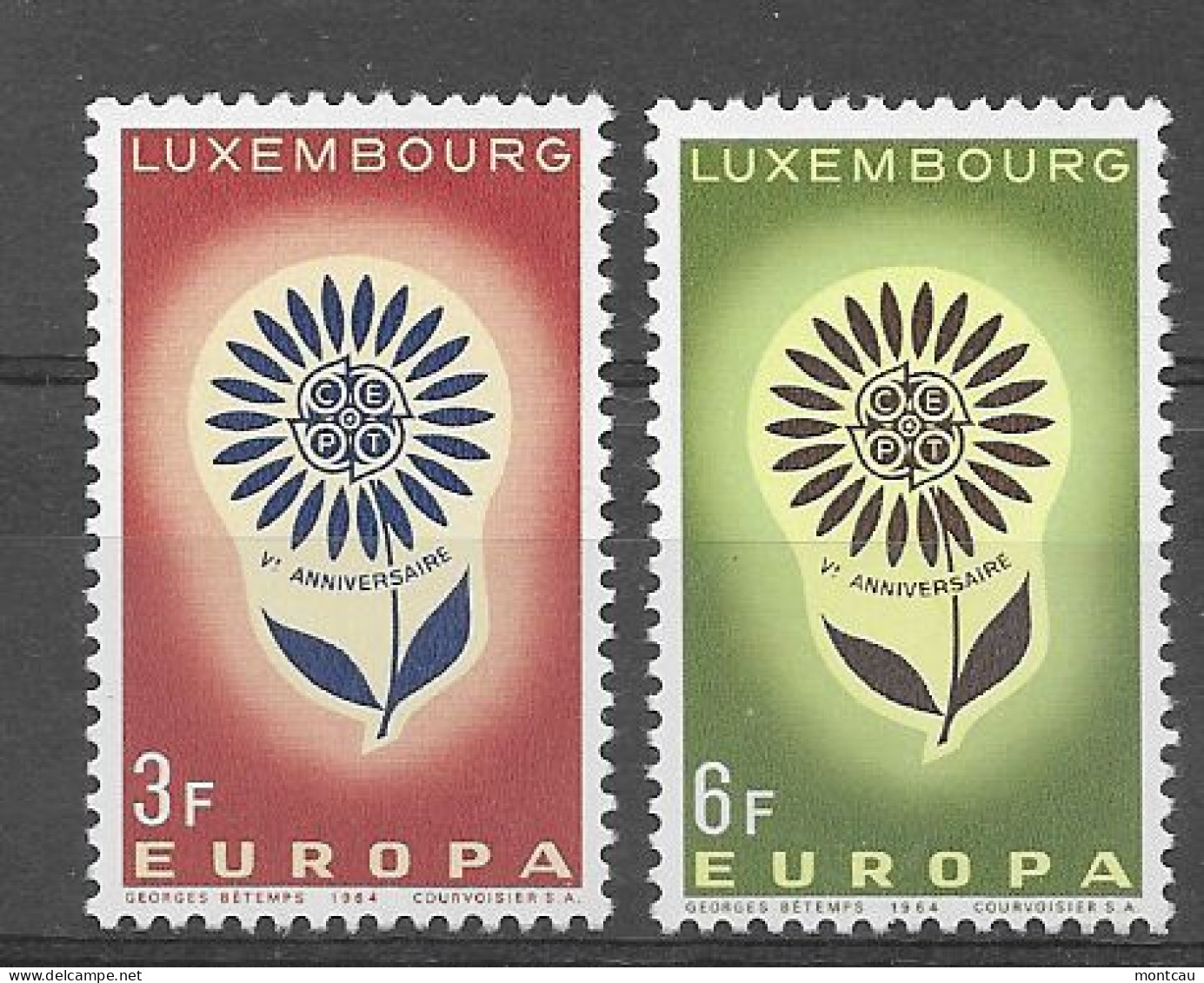 Luxembourg 1964.  Europa Mi 697-98  (**) - 1964
