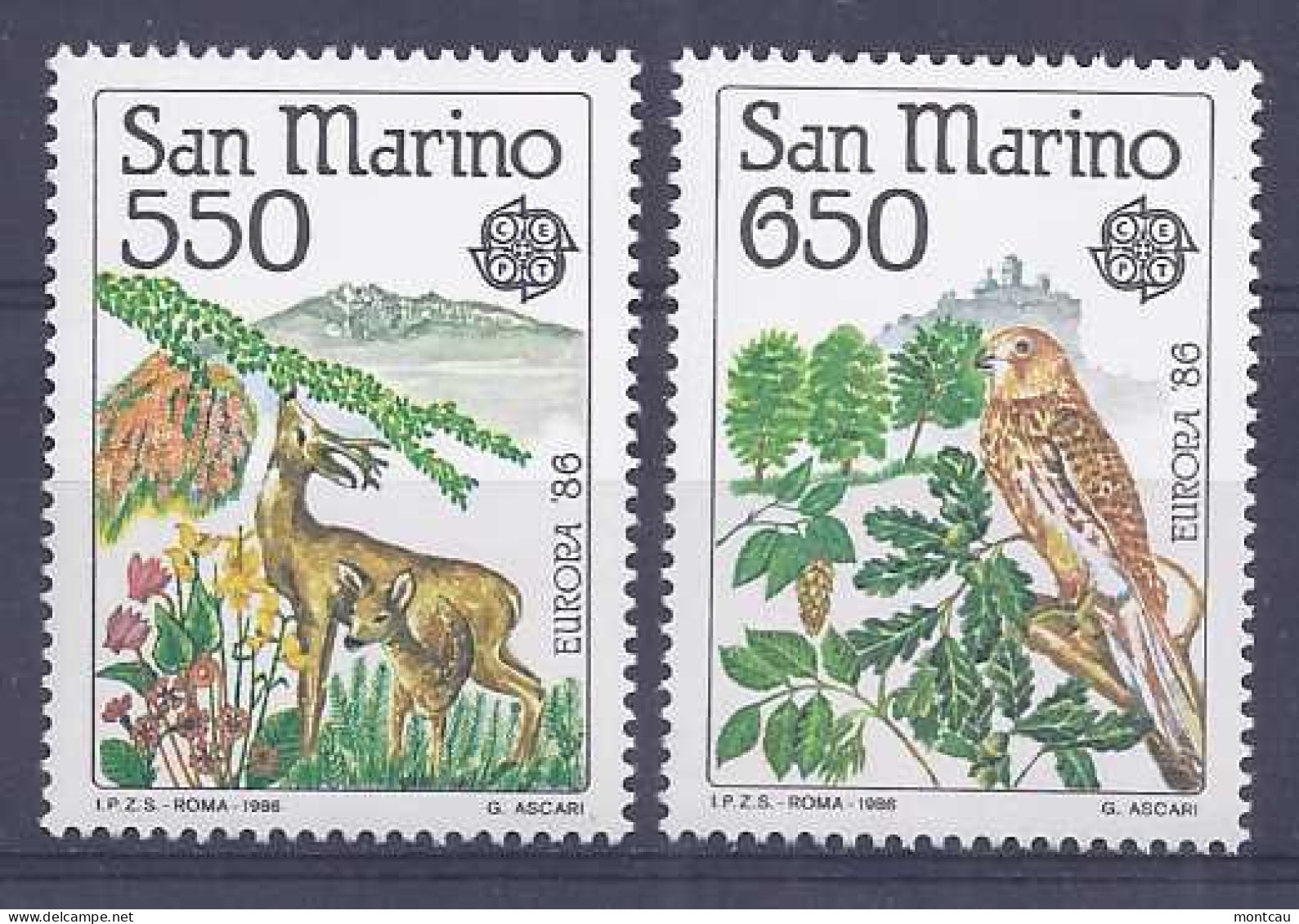 Europa 1986 - San Marino Mi 1339-40 (**) - 1986