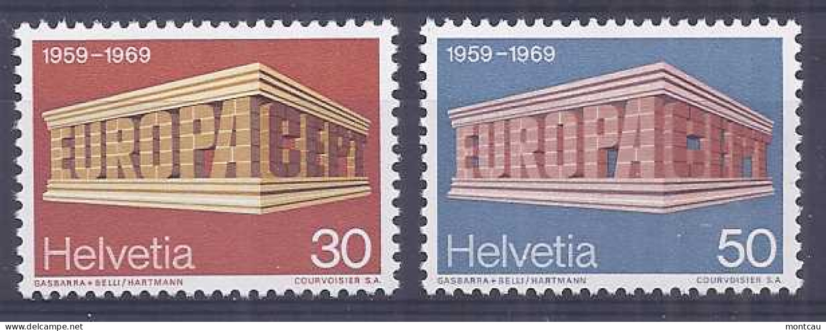 Europa 1969. Helvetia Mi 900-01 MNH (**) - 1969