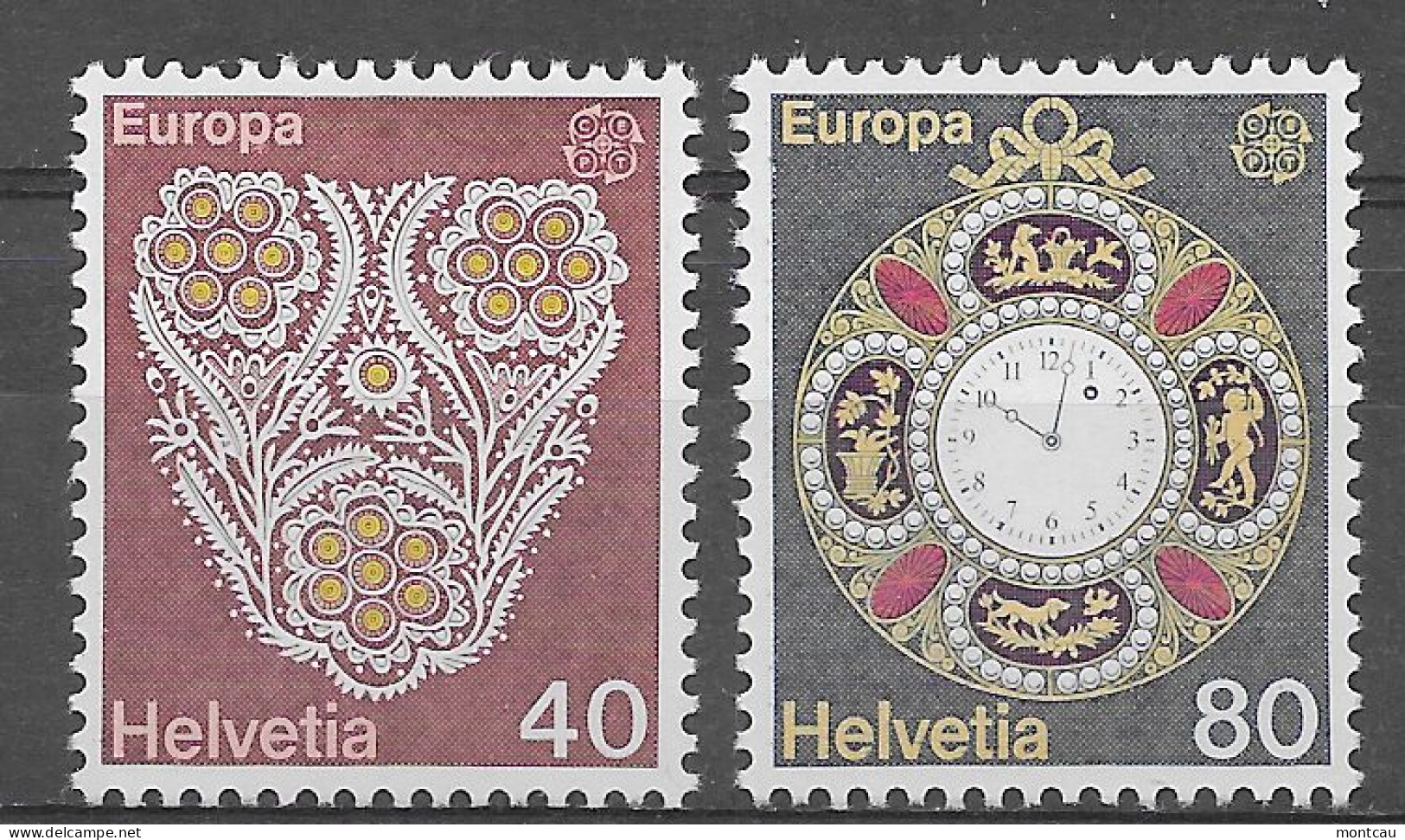 Suiza 1976.  Europa Mi 1073-74  (**) - 1976