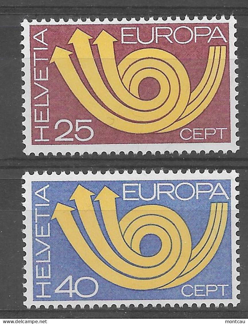Suiza 1973.  Europa Mi 994-95  (**) - 1973