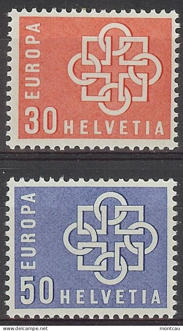 Europa 1959. Helvetia Mi 679-80 (**) - 1959