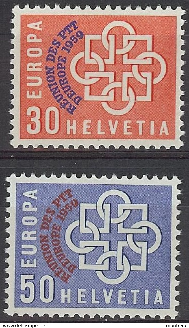 Europa 1959. Helvetia Mi 681-682 (**) - 1959