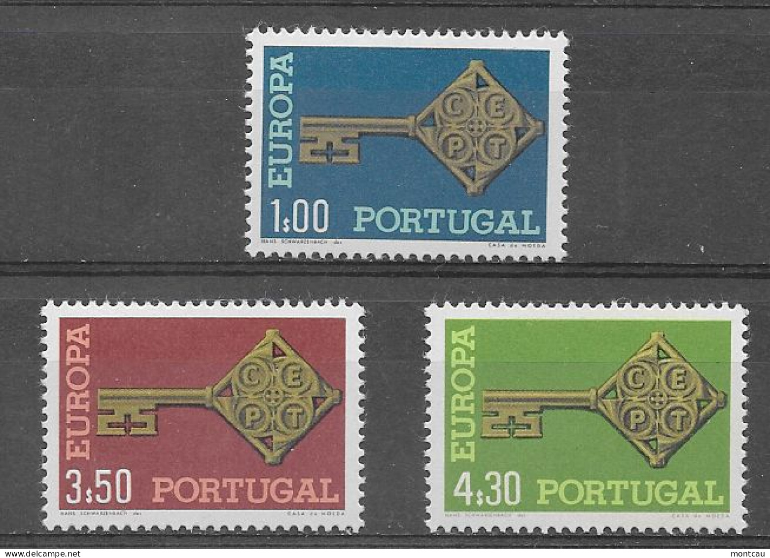 Portugal 1968.  Europa Mi 1051-53  (**) - 1968