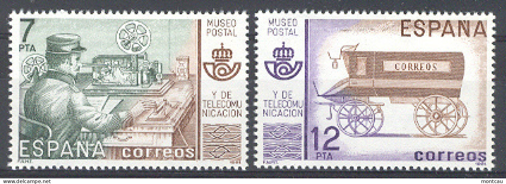 Spain 1981. Museo Postal Ed 2637-38 (**) - Unused Stamps