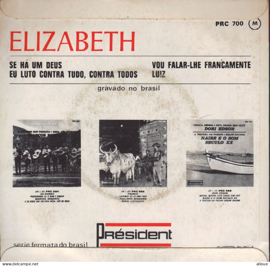 ELIZABETH - FRENCH EP SE HA UM DEUS + 3 - Autres & Non Classés