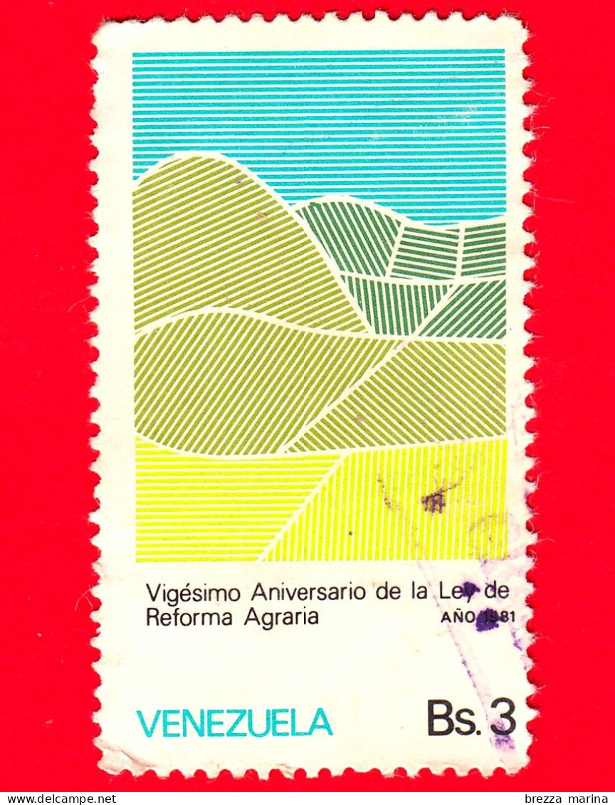 VENEZUELA - Usato - 1982 - 20 Anni Della Riforma Agraria - Campi - 3 - Venezuela