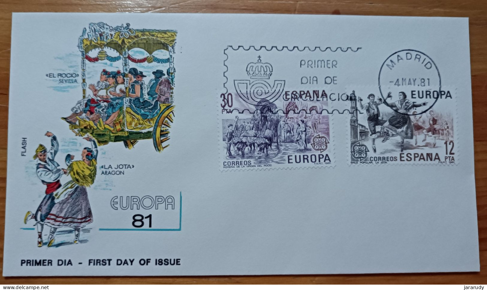 ESPAÑA EUROPA CEPT 1981 FDC/SPD MNH - FDC