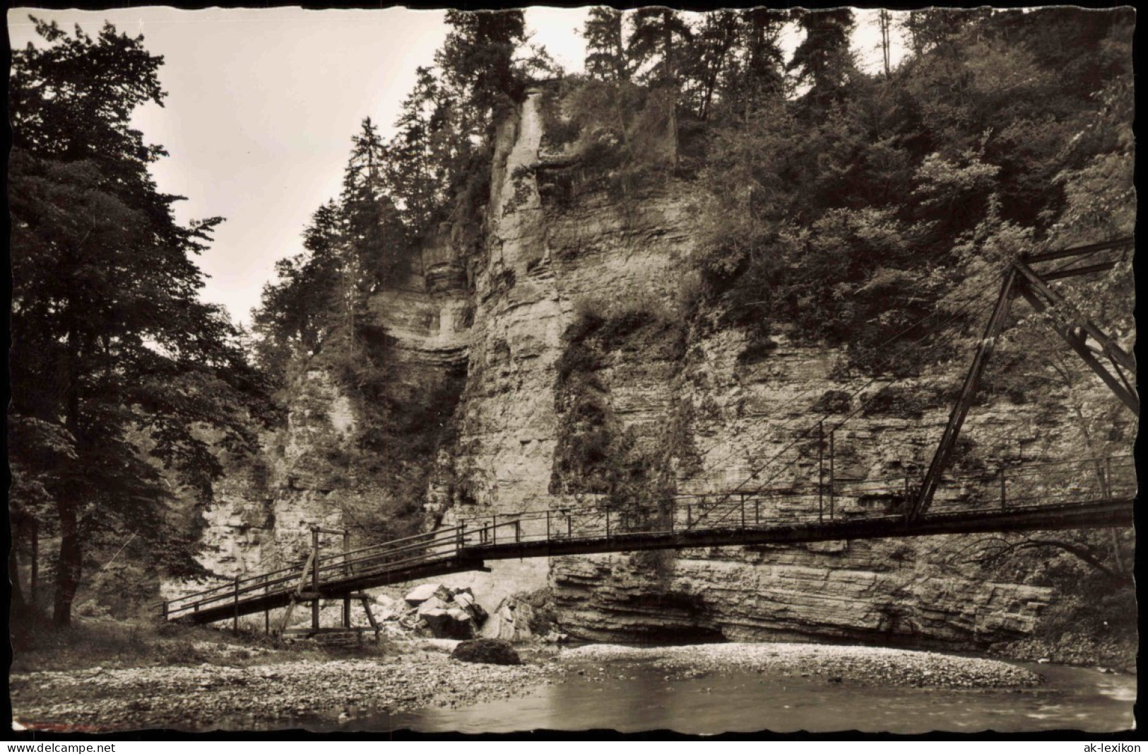 Ansichtskarte Titisee-Neustadt Wutachtal Schwarzwald Rümmelesteg 1961 - Titisee-Neustadt